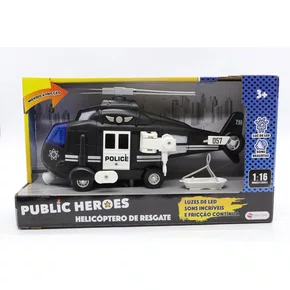 Helicóptero de Resgate Public Heroes Com Luz E Som Shiny Toys