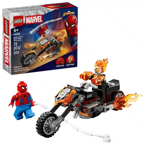 Homem Aranha VS Motoqueiro Fantasma Lego Marvel