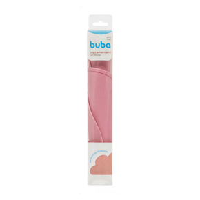 Jogo Americano Rosa em Silicone Infantil Buba 