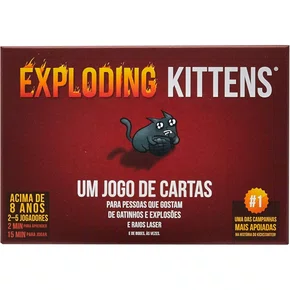 Jogo de Cartas Exploding Kittens Edição Original Galápagos 