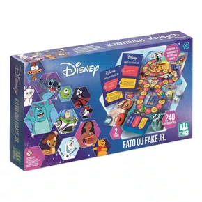 Jogo de Tabuleiro Fato ou Fake JR Disney Nig Brinquedos
