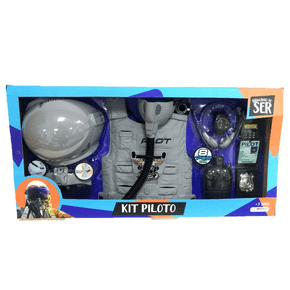 Kit Brincando de Ser Piloto Air Force Multikids