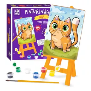 Kit De Pintura Infantil Gato Nig Brinquedos