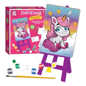 Kit De Pintura Infantil Unicórnios Nig Brinquedos