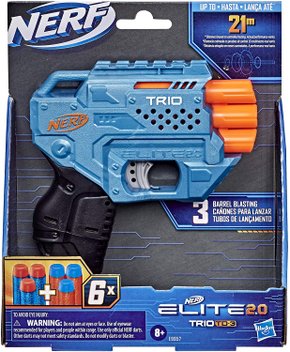 Lançador Trio TD - 3 Nerf Elite 2.0 Hasbro 