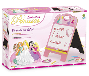 Lousa 2 em 1 Princesas Junges