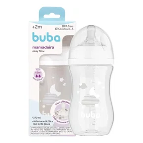 Mamadeira Easy Flow 270 ml Nuvem Branca Buba