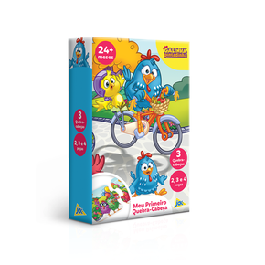 Meu Primeiro Quebra Cabeça Galinha Pintadinha 2-3-4 Peças Toyster