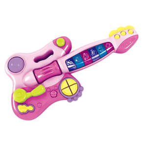 Minha Primeira Guitarra Elétrica Rosa Multikids