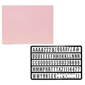 Mini Quadro Letreiro Rosa Claro Bee Unique 