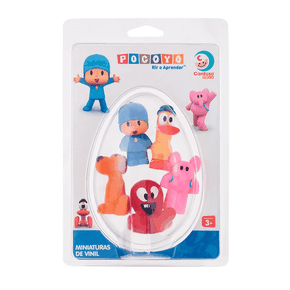 Miniaturas Pocoyo em Vinil no Ovo Cardoso Toys