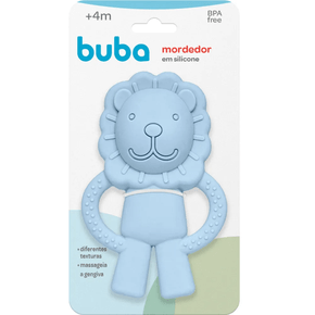 Mordedor em Silicone Leãozinho Azul Buba