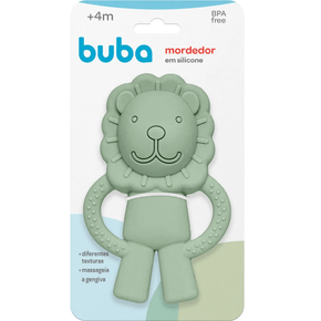 Mordedor em Silicone Leãozinho Verde Buba