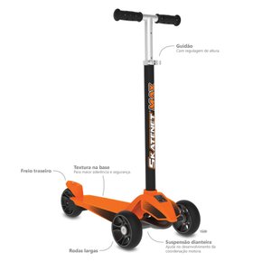 Patinete Skatenet Max Laranja Bandeirante