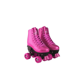 Patins Roller Skate Infantil Ajustável Rosa  31/34 Fênix Brinquedos