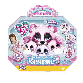 Pelúcia Adotados Scruff a Luvs Família Panda Little Live Pets FUN