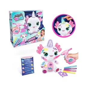 Pelúcia Axolote para Pintar Airbrush Plush Fun