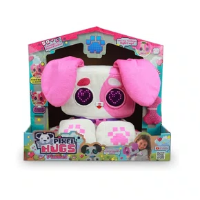Pelúcia Interativa Pixel Hugs Pinxel Rosa Multikids