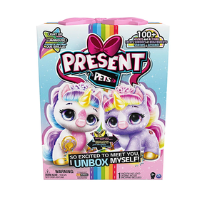 Pelúcia Interativa Present Pets Unicórnio Sunny