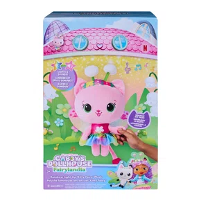 Pelúcia Kitty com Luz e Som Fairylandia Gabby's Dollhouse Sunny 
