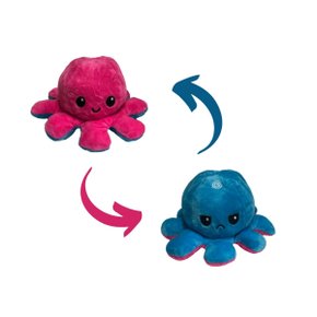 Pelúcia Polvo do Humor Rosa e Azul  