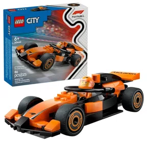 Piloto de F1 Com Carro De Corrida McLaren Formula 1 Lego City