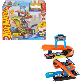 Pista Hot Wheels City Garagem de Acrobacias Speed Snap Track System Mattel