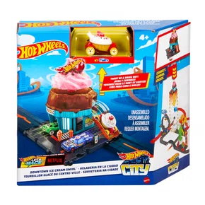 Pista Hot Wheels City Sorveteria na Cidade Mattel