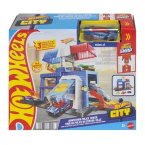 Pista Hot Wheels City Torre da Polícia do Centro da Cidade Speed Snap Mattel
