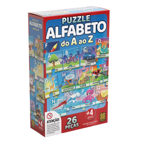 Puzzle Alfabeto do A ao Z 26 peças Grow
