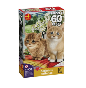 Puzzle Gatinhos Fofinhos 60 Peças Grow