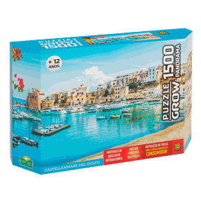 Puzzle Panorama Castellammare del Golfo 1500 Peças Grow