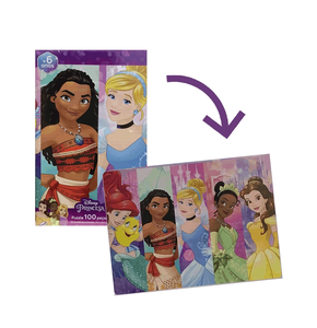 Puzzle Princesas 100 Peças Grow