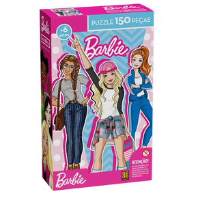 Quebra-Cabeça Barbie 150 Peças Grow