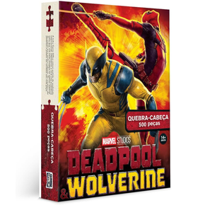 Quebra Cabeça Deadpool Wolverine Marvel Studios Edição Especial 500 Peças Toyster
