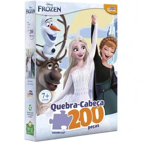 Quebra Cabeça Disney Frozen 200 Peças Toyster