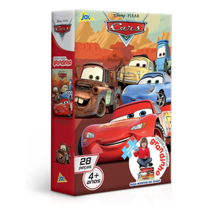 Quebra Cabeça Grandinho Carros Disney Pixar 28 Peças Toyster
