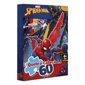 Quebra Cabeça Marvel Spider Man 60 Peças Toyster 