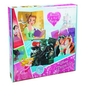 Quebra-Cabeça Progressivo Baby Puzzle Princesas Grow
