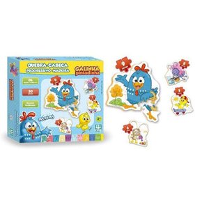 Quebra-Cabeça Progressivo Madeira 30 Peças Nig