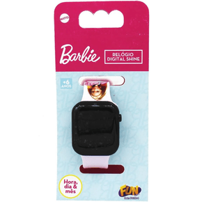 Relógio Infantil Digital Shine Barbie Fun
