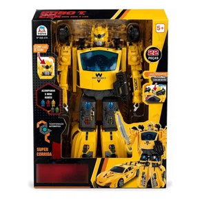 Robô T Car Transformável C/ Som e Luz Braskit 