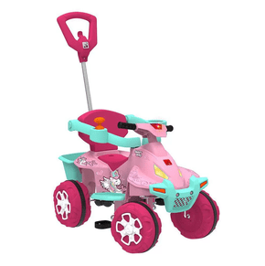 Smart Quad Passeio Pedal Rosa Bandeirante