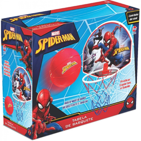 Tabela de Basquete com Bola Spiderman Lider 