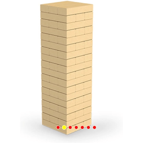 Jogo Torre Equilíbrio Cores 69 Peças em Madeira - Junges - Ideal