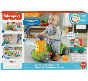 Trator de Aprendizagem 4 em 1 Fisher Price Mattel - Fátima Criança