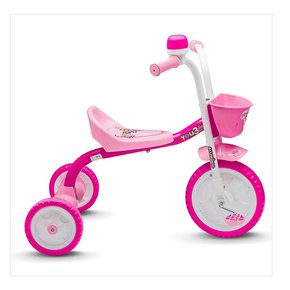 Triciclo Infantil Velobaby Rosa - TotalBaby Store