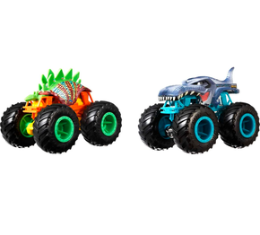 Hot Wheels Monster Trucks Veículo de Brinquedo Invader Die Cast Dragon  Blaster