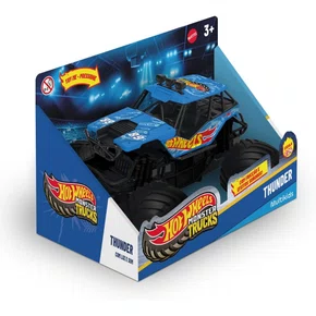 Veículo Hot Wheels Monster Trucks Thunder 1:24 com Luz e Som  Multikids