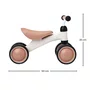 Bicicleta de Equilíbrio 4 Rodas Bege Buba